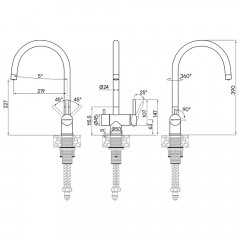 Смеситель для кухни Paulmark Heller He213218-BG