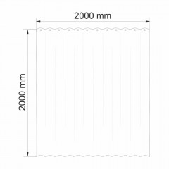 Шторка для ванной комнаты WasserKRAFT Vils SC-10102