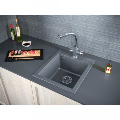 Мойка кухонная Paulmark Leer PM104249-DG