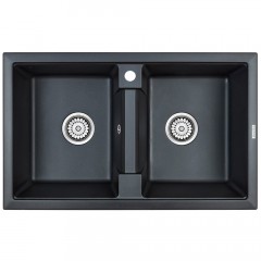 Мойка кухонная Paulmark Tandem PM238150-BLM