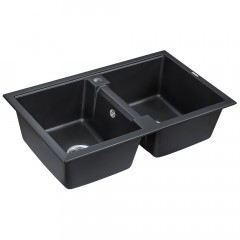 Мойка кухонная Paulmark Tandem PM238150-BLM