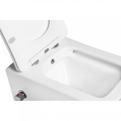 Унитаз подвесной SantiLine SL-5004SM-BD с функцией биде и смесителем