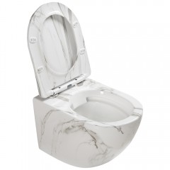Унитаз подвесной SantiLine SL-5005MRB безободковый