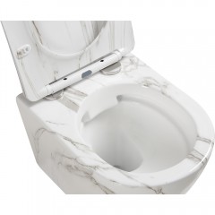 Унитаз подвесной SantiLine SL-5005MRB безободковый