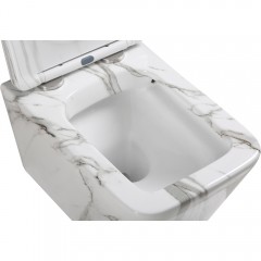 Унитаз подвесной SantiLine SL-5007MRB безободковый