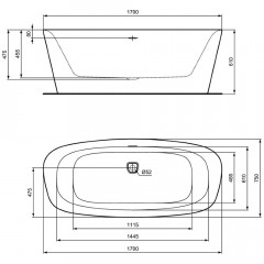 Ванна акриловая Ideal Standard Dea K8720V3