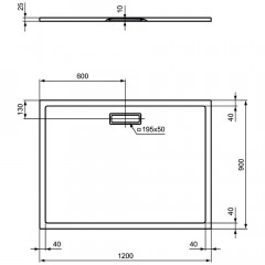 Поддон акриловый Ideal Standard Ultraflat New T4483V3