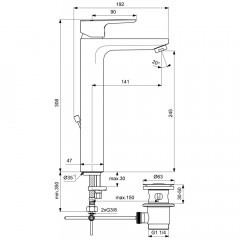 Смеситель для раковины Ideal Standard Ceraplan III Slim BC561AA