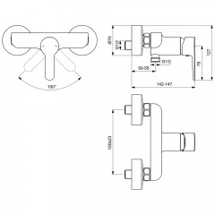 Смеситель для душа Ideal Standard Sesia BC207AA