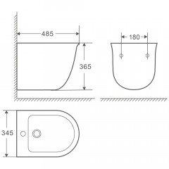 Биде подвесное Grossman GR-B4412