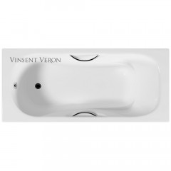 Ванна чугунная Vinsent Veron Aura 180x80 с ножками и ручками