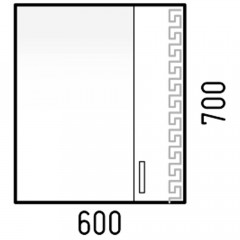 Зеркало-шкаф Corozo Олимп 60 SD-00000653