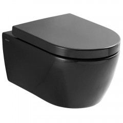 Инсталляция Geberit Duofix 458.128.21.1 + унитаз SSWW CT2037 black с сиденьем