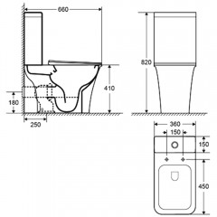Унитаз Cerutti Nivolet CT8457 безободковый