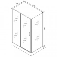 Душевое ограждение Cerutti Victoria 120B