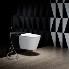 Унитаз Cerutti Ortler aria B-2380-3 + смеситель Frap F7505-2