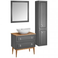 Зеркало ASB-Woodline Каталина 80 серый