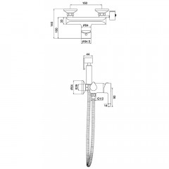 Смеситель с гигиеническим душем Gappo G03-6 G2003-6