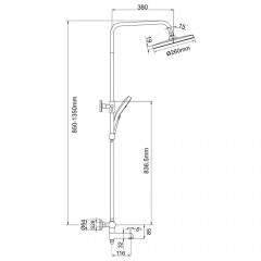 Душевая система Gappo G03-6 G2403-56
