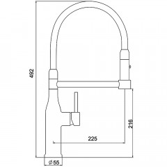 Смеситель для кухни Gappo G98 G4398-55
