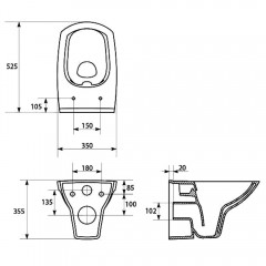 Инсталляция Grohe Rapid SL 38772001 + унитаз Cersanit Carina Clean On slim безободковый с сиденьем