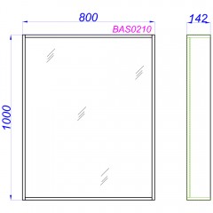 Комплект мебели Aqwella Basic 105