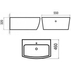 Раковина Arcus G-338 white
