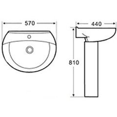 Раковина Arcus 6002 white