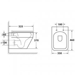 Инсталляция Grohe Rapid SL 38981000 + унитаз OWL Eld Ruta-H OWLT190601 безободковый с сиденьем
