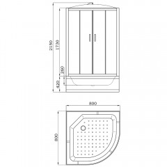 Душевая кабина Parly EC821