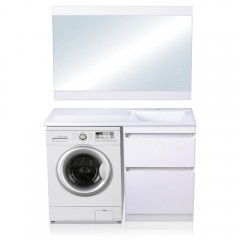 Тумба под раковину Style Line ElFante Даллас 120 напольная белый эмаль СС-00002338