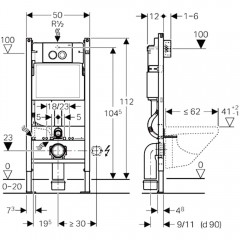 Инсталляция Geberit Duofix 458.124.21.1 + унитаз SantiLine SL-5005MG безободковый с сиденьем