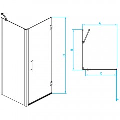 Душевое ограждение RGW Passage PA-36B 80x80 41083688-014