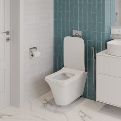 Унитаз подвесной Cerutti Nivolet aria PP CT9034 безободковый