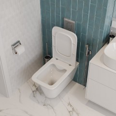 Унитаз подвесной Cerutti Nivolet aria PP CT9034 безободковый
