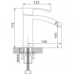 Смеситель для биде Rose R1507F