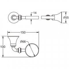 Мыльница Rose RG1203