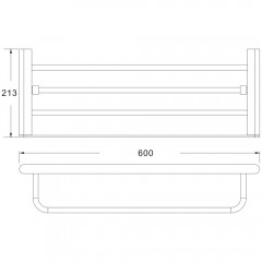 Полка для полотенец Rose RG1708H