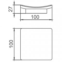 Мыльница AltroBagno Beni aggiuntivi SD 080713 Cr