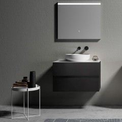 Тумба с раковиной AltroBagno Calabria 800 matte black