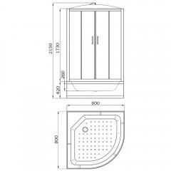 Душевая кабина Parly EF821