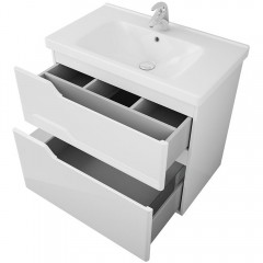 Тумба с раковиной OWL Hella stor 80 белый
