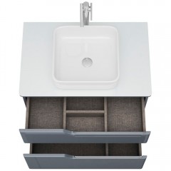 Тумба с раковиной OWL Hella cristal 80 серый