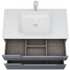 Тумба с раковиной OWL Hella cristal 100 серый