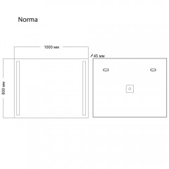 Зеркало Grossman Norma 100x80 1010080