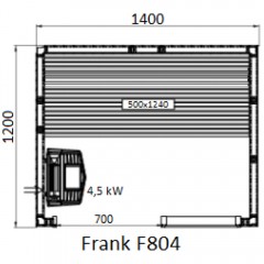 Финская сауна Frank F804 кедр