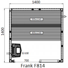 Финская сауна Frank F814 липа