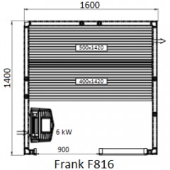 Финская сауна Frank F816 липа