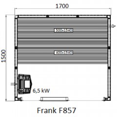 Финская сауна Frank F857 кедр