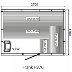 Финская сауна Frank F876 кедр